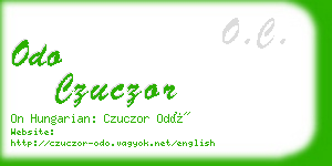 odo czuczor business card